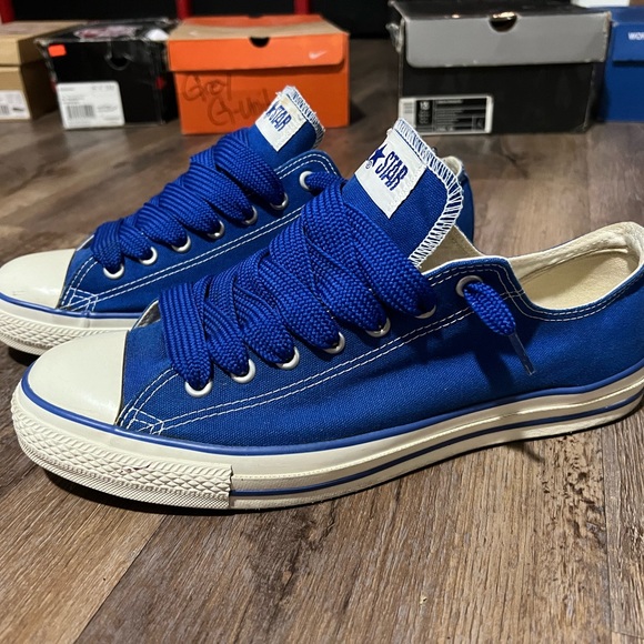 Men’s blue low top converse size 12 - Picture 2 of 4